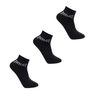 Everlast Childrens/Kids Logo Socks (Pack of 3) / Black
